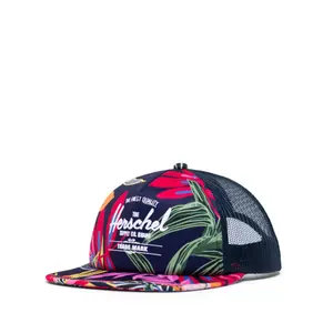 Children's cap Herschel whaler mesh soft brim jungle floral/peacoat peony image-0