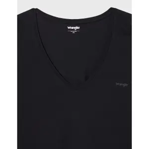 T-shirt col V femme Wrangler Drapey image-2