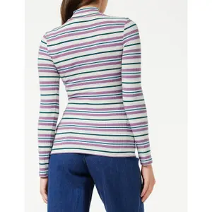 T-shirt manches longues col montant côtelé femme Lee image-2