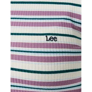 T-shirt manches longues col montant côtelé femme Lee image-3