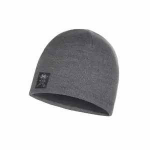 Strikket og fleece hue Buff Solid image-0