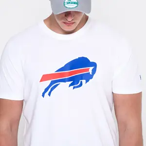 Camiseta New Era blanco logo Buffalo Bills image-3
