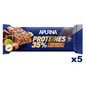Bars Apurna HyperNutrition Croustillante Chocolat-Noisette 5x45g image-1