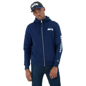 Jakke med hætte New Era Team Apparel Full Zip Seattle Seahawks image-0