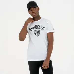 T-shirt branco Brooklyn Nets image-0