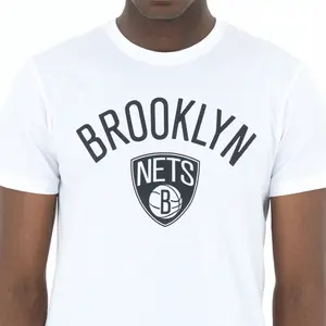 T-shirt branco Brooklyn Nets image-3