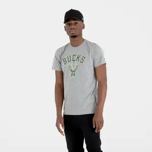  New EraT - s h i r t   logo Milwaukee Bucks image-1