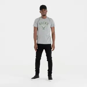 New EraT - s h i r t   logo Milwaukee Bucks