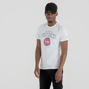 T-shirt New Era logo Detroit Pistons image-1