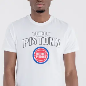 T-shirt New Era logo Detroit Pistons image-3