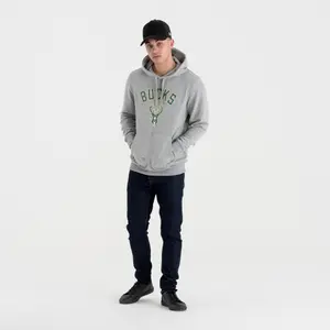 Sweat   capuche New Era  avec logo de l'équipe Milwaukee Bucks image-1