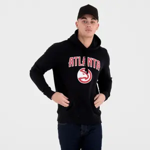 Sweat   capuche New Era  avec logo de l'équipe Atlanta Hawks image-0