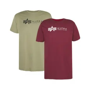 T-shirt Alpha Industries Alpha Label (X2) image-1
