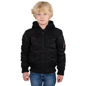 Bomberjacke mit abnehmbarer Kapuze Kind Alpha Industries MA-1 image-0