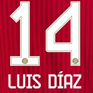 Flocage hemma Bayern München Bundesliga LUIS DÍAZ #14 2026/27