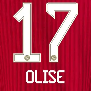 Flocagem em casa do Bayern de Munique Bundesliga OLISE #17 2026/27