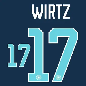 Flocage auswärts Deutschland Coupe du Monde WIRTZ #17 2026