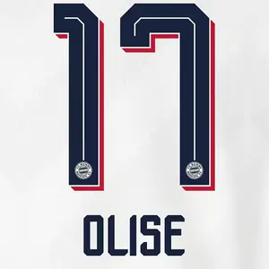 Bayern München barn tröja med tryck Bundesliga OLISE #17 2026/27