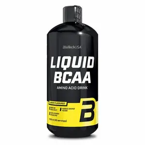 Lot of 12 bottles of liquid amino Biotech USA bcaa - Citron - 1l image-0