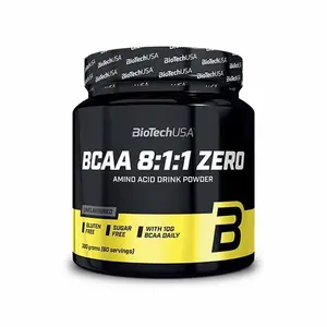 10er Pack Gläser mit Aminosäuren Biotech USA bcaa 8:1:1 - Natur - 300g image-0