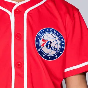  New EraT - s h i r t   à Boutons Philadelphia 76ers image-3