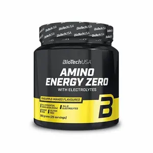 Tarros de aminoácidos con electrolitos Biotech USA amino energy zero - Ananas-mangue - 360g image-0