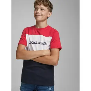 Kinder-T-Shirt Jack & Jones Logo Blocking image-1