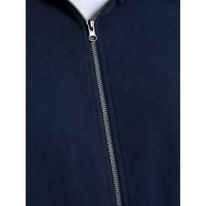 Hooded zip sweatshirt large size Jack & Jones Basic Bleu image-6