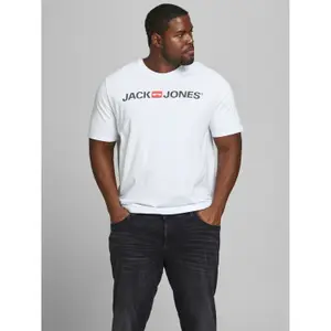 T-shirt large size Jack & Jones col ras-du-cou ecorp logo image-1