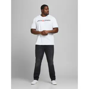 T-shirt large size Jack & Jones col ras-du-cou ecorp logo image-2