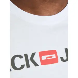 T-shirt large size Jack & Jones col ras-du-cou ecorp logo image-5