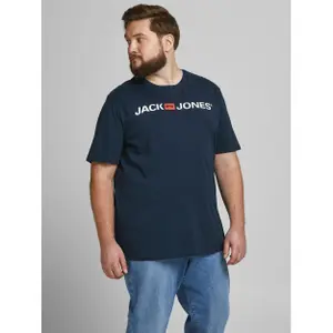 T-shirt large size Jack & Jones col ras-du-cou ecorp logo image-1