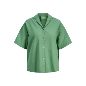 Women's short-sleeved linen shirt JJXX lisa comfort image-0