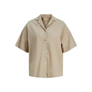 Women's short-sleeved linen shirt JJXX lisa comfort image-0