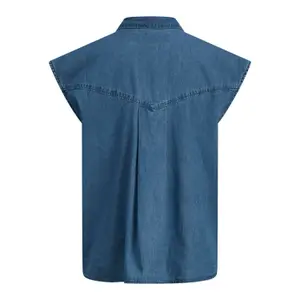Sleeveless denim shirt JJXX layla chambray image-1