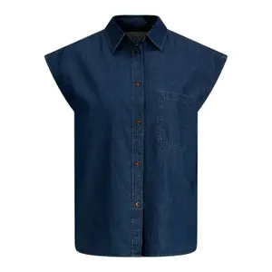 Sleeveless denim shirt JJXX layla chambray image-0