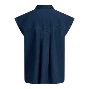 Sleeveless denim shirt JJXX layla chambray image-1