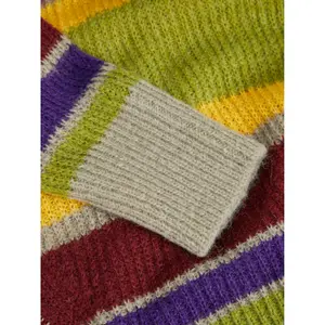 Damestrui JJXX Ember Fluffy Stripe Knit Noos image-3