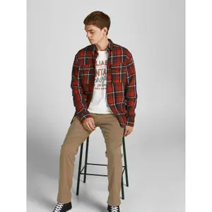 Hose Jack & Jones Ollie jagger Sa Beige Noos image-5