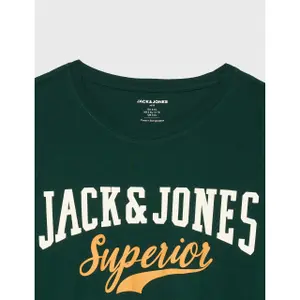 T-Shirt in Übergröße Jack & Jones Logo image-3