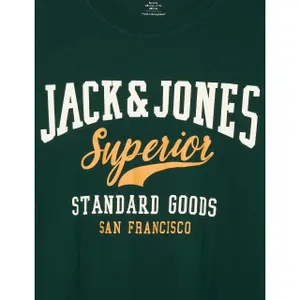 T-Shirt in Übergröße Jack & Jones Logo image-4