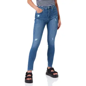 Jeans skinny taille haute femme JJXX Vienna Hw Am1003B image-2