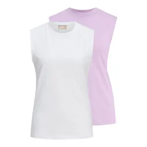 Lot de 2 t-shirts sans manches femme JJXX Jxalvira image-1