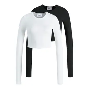 Lot de 2 t-shirts femme JJXX Feline Rib image-0