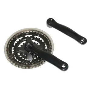 Mountain bike crankset with chain guard P2R 7-8V. 150 mm 42-32-22 image-0
