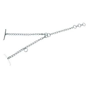 12749-zinc-plated-single-chain-carabiner-kerbl-black-6-mm-60x110-cm