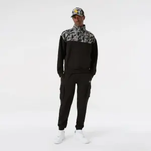 Felpa New Era Zip Up Noir Toison Haut image-0