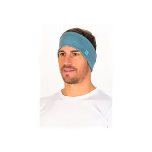 Women's wide merino wool headband Buff Solid image-2