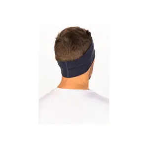 Diadema ancha de lana merina para mujer Buff Solid image-2