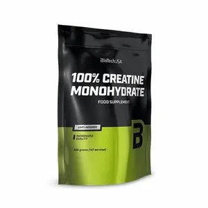 Sada 10 pytlíků 100% monohydrátu kreatinu Biotech USA - 500g image-0